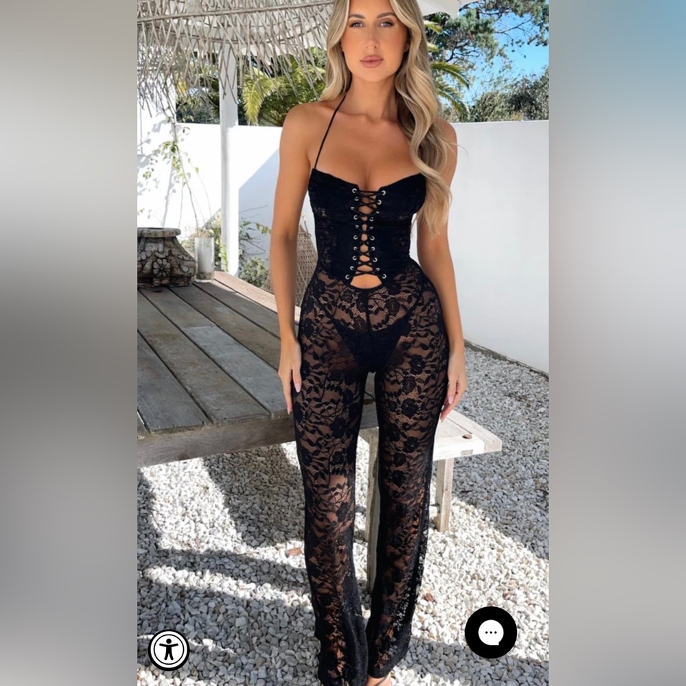 Stunning lace corset jumpsuit